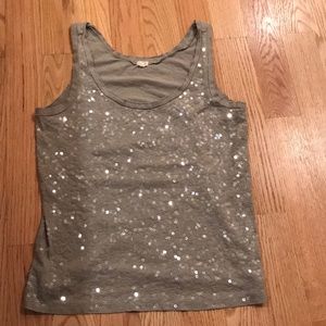 J. Crew sparkly tank